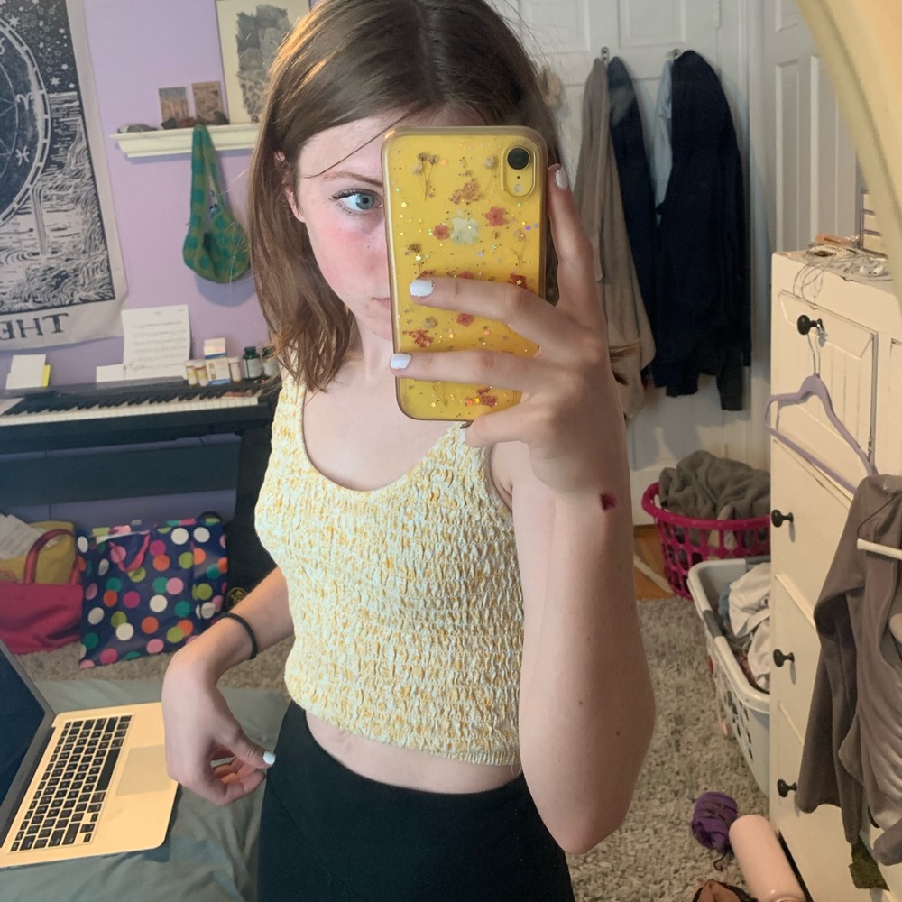 American Eagle Floral Crop Top